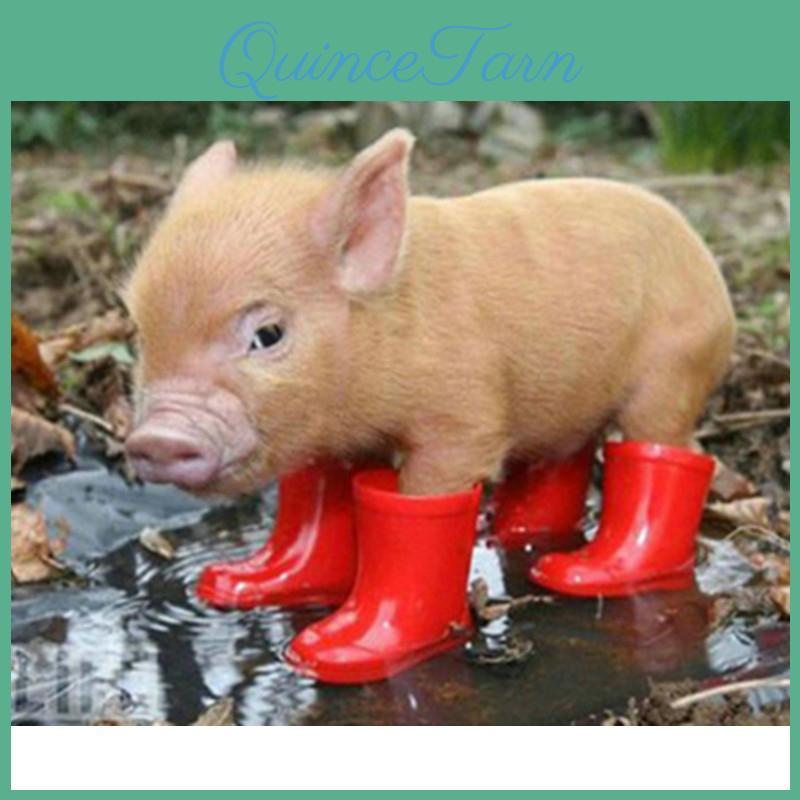 Painting 5d Diamond Diy Full Pig In Rain Boots Embroidery Cross Stitch Home Decor Handmade Gift