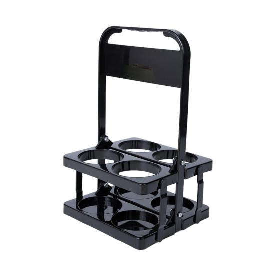 Portable Drink Carrier Folding Cup Holder for Car Reusable Cup Holder with Handle Foldable Beverage Holder for Coffee Beer Wine Soda Juice