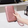 Минималистичный многофункциональный длинный кошелек с RFID-меткой, сумка-мешок из полиуретана на молнии, женская сумка-браслет для мобильного телефона