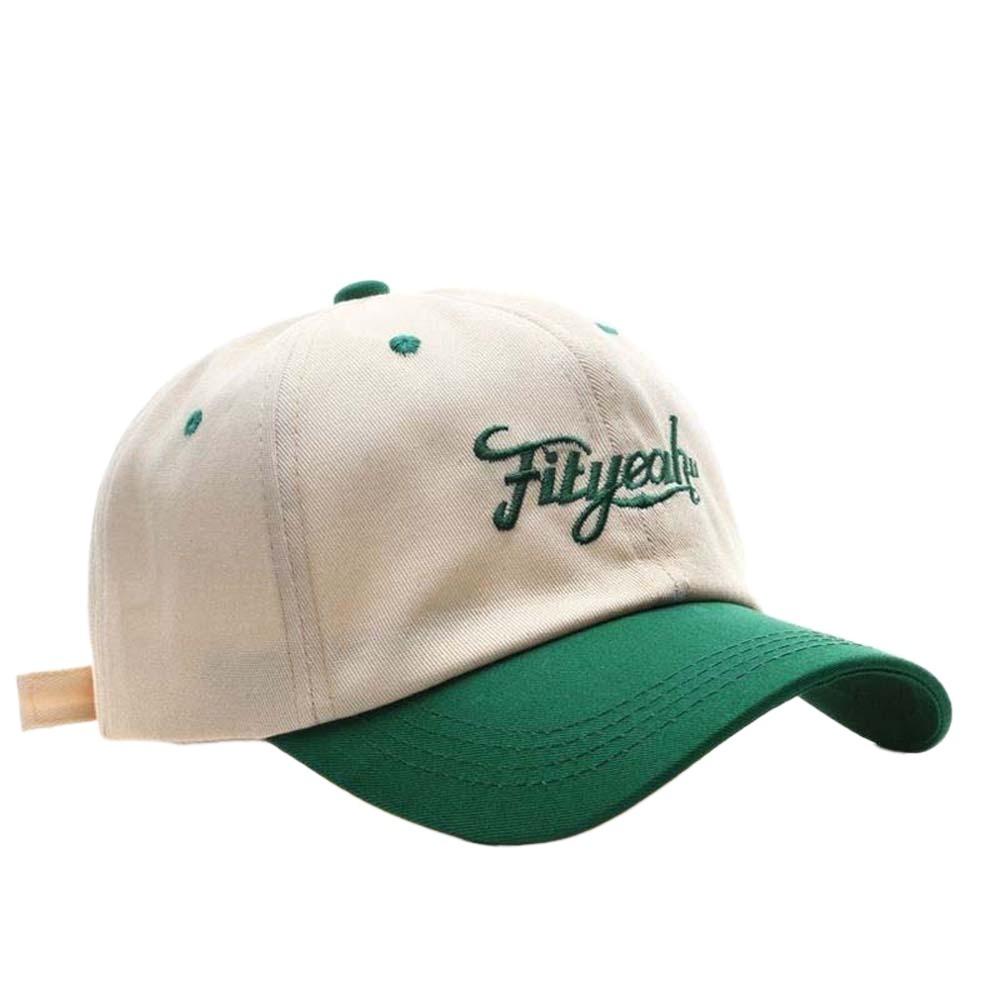 Sunscreen Unisex Peaked Cap Korean Style Summer Sunshade Hats Letter Embroidery Baseball Cap  Men