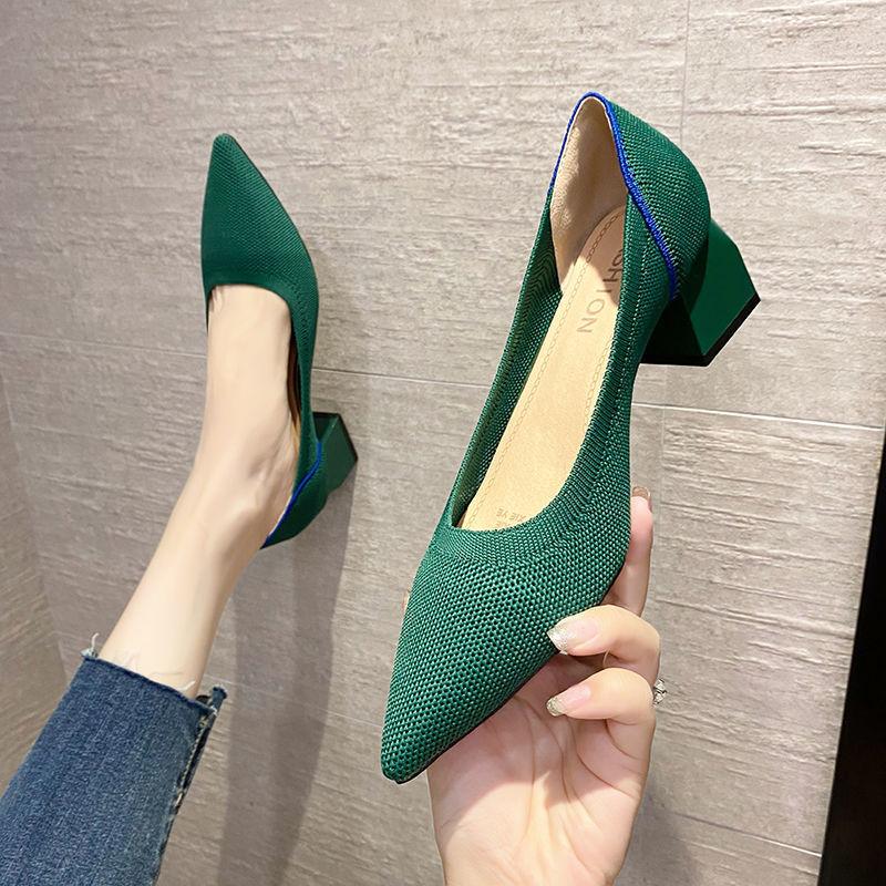 Woman Footwear Black Shoes for Women Mesh Breathable Pointed Toe Slip On Urban Cotton Cheap Casual Trends 2024 Light New Arrival