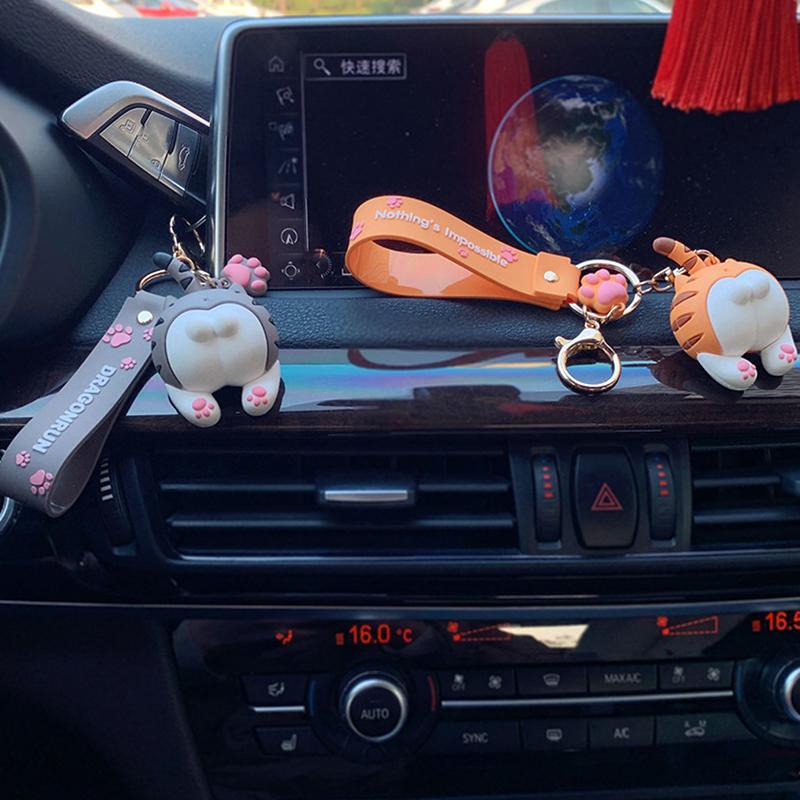 Эластичная игрушка-брелок в виде персиковой попки с изображением мультяшного кота, расслабляющая игрушка-подвеска, успокаивающая, снимающая стресс, ручная игрушка для детей и взрослых, подарки, брелок