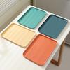 Nordic Style Rectangular Plastic Tray for Fast Food, Kindergarten, Home, and Catering