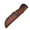 Two-Layer Cowhide Kitchen Knife and Sheath Set - Portable Outdoor Fruit Knife Set
