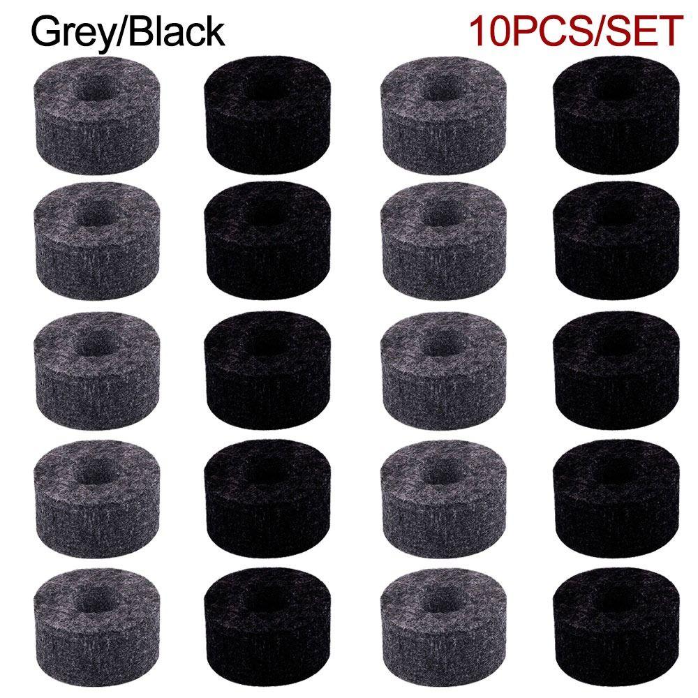 4cm Felt Washer Bass Drum Silencer Felt Strap Button Felt Pads Cymbal Hi-Hat Washer Cymbal Sleeves