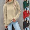 Women Oversized Knit Jumper Turtleneck Long Sleeve Pullover Sweater Winter Warm Tunic Tops Sweatshirts