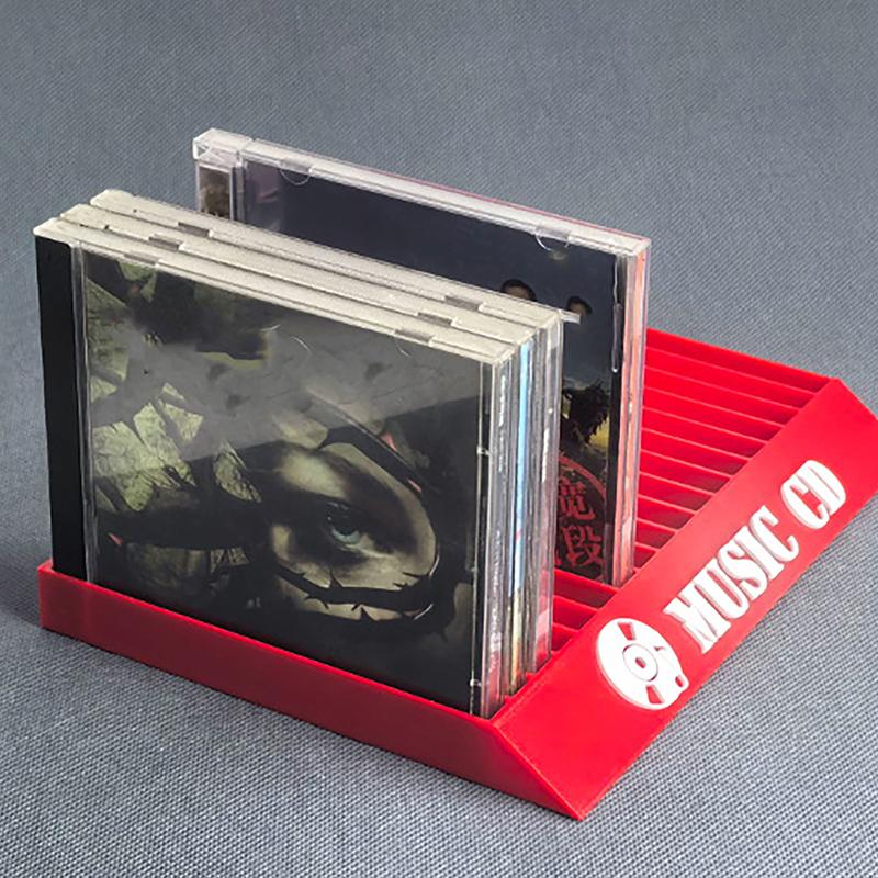 Cd Shaped Disc Storage Rack 18 Compartments Desktop Organizer Simple Minimal Custom Cd Dvd Holder