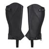 1 Pair Horse Riding Half Chaps Stylish Comfortable Cow Leather Zip Up Equestrian Half Chaps for Adult