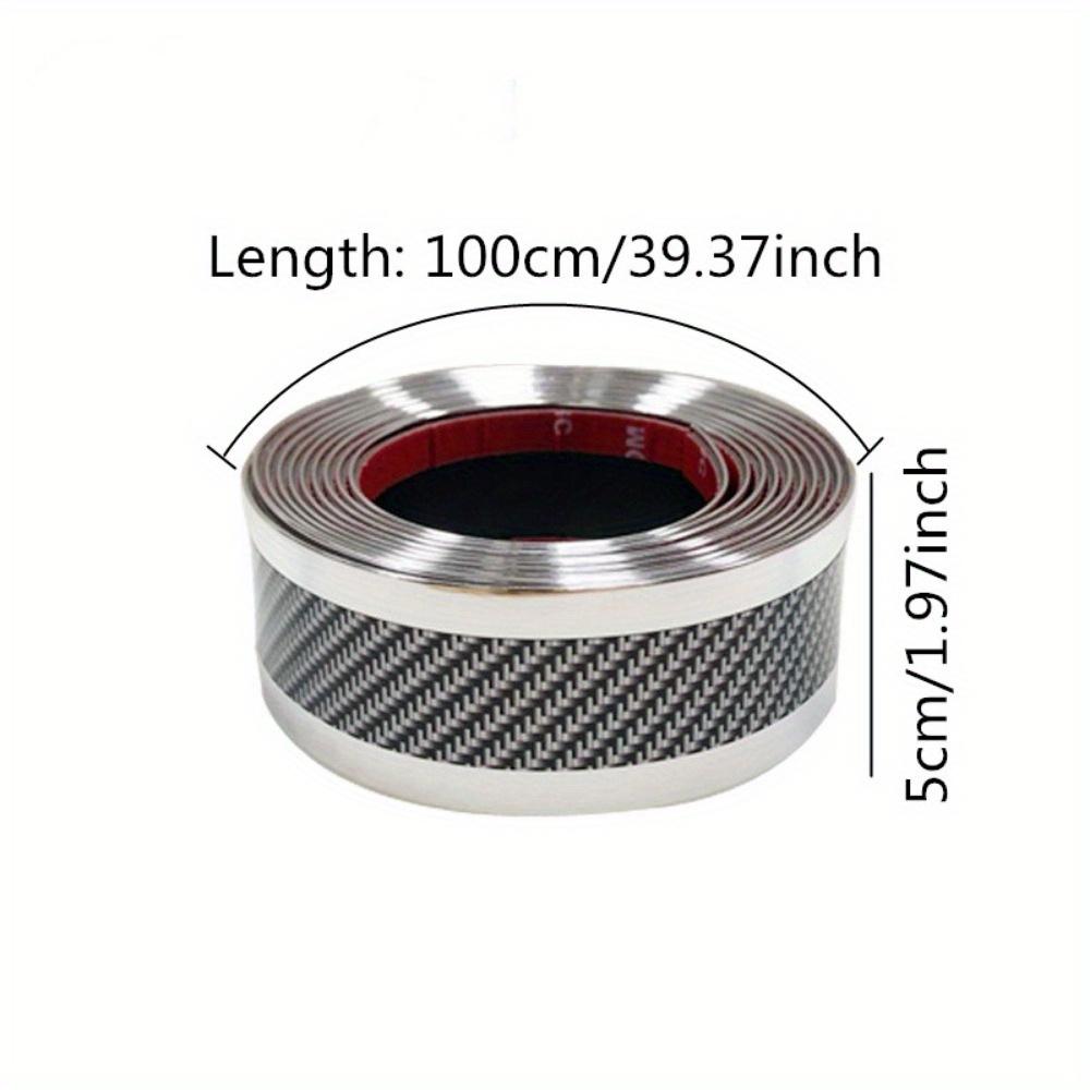 Автомобильные наклейки против царапин, защита для порога, резиновая полоса, углеродное волокно, авто порог, бампер, край двери, защитная пленка-наклейка