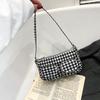 Foreign Style, Cute, Fresh and Sweet Underarm Bag, Women's Versatile Plaid, New Students' Class Commuting Trend Shoulder Bag