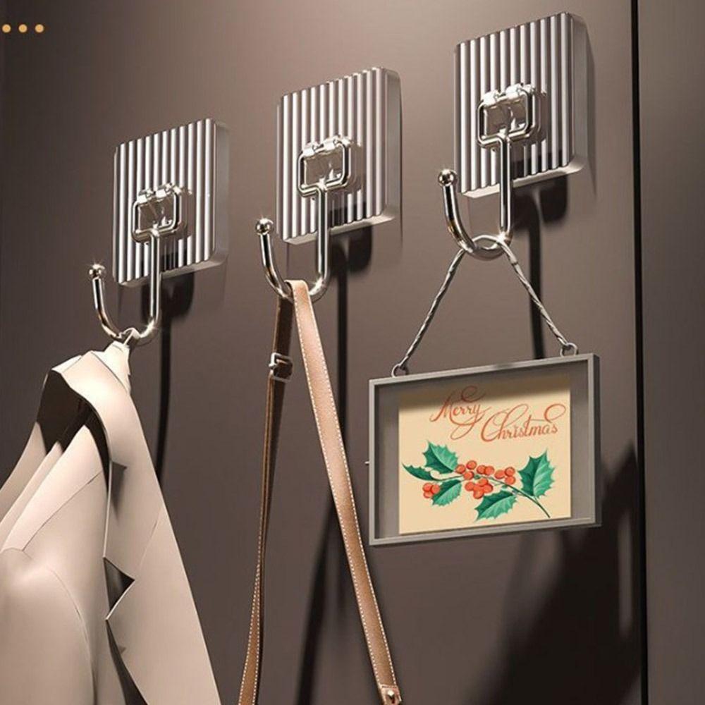 5 шт. настенный крючок самоклеящиеся водонепроницаемые крючки для ванной комнаты подвесной квадратный крючок для ключей фурнитура для ванной комнаты