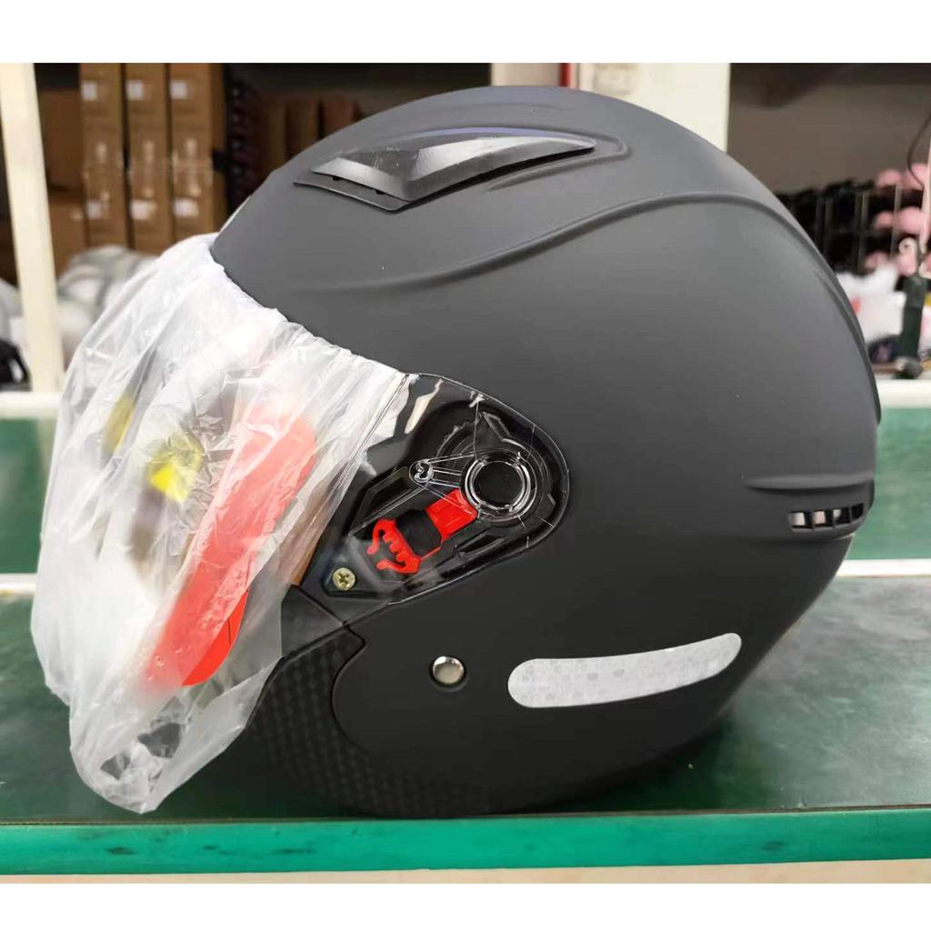 A standard national standard 3C certification motorcycle helmet four seasons electric car helmet unisex warm half helmet riding