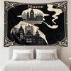 Custom Name Sherlock Holmes Print Tapestry, Backdrop, Easy Setup, Ideal for Bedroom, Office & Living Room, with Aesthetic Wall Hanging Decor.