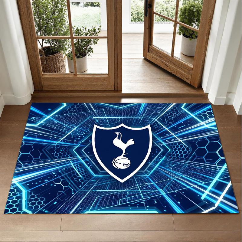 Ковер с дизайном Tottenham Hotspur из хрустального бархата Мягкий декоративный коврик для спальни и прихожей