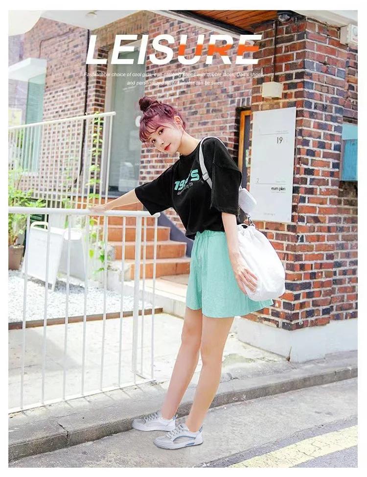 2025 Летние Сетчатые Женские Повседневные Туфли Новые Противоскользящие Износостойкие Легкие Одинарные Туфли Мягкая Подошва Универсальные Белые Женские Туфли