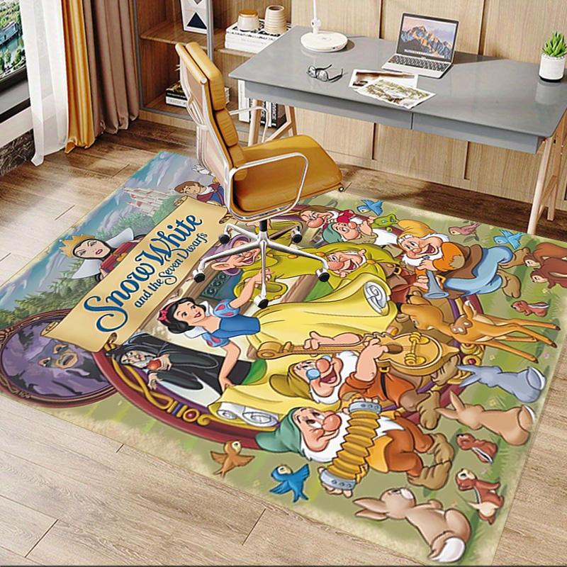 Snow White'S Journey Carpet For Playroom Bedroom Living Room Sofa Home Decorkids Game Area Rug Nonslip Floor Mat