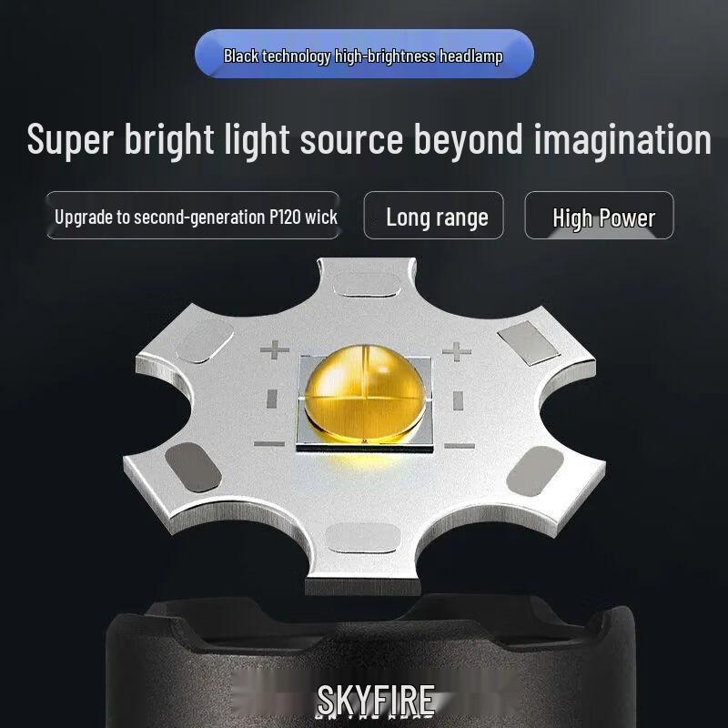 Перезаряжаемый налобный фонарь SkyFire P120 Zoom