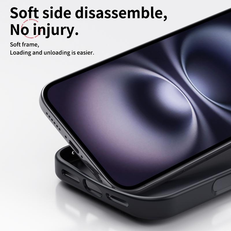 Вращающаяся подставка из углеродного волокна Магнитный чехол для телефона Magsafe Для iPhone 17 16 15 14 13 12 Pro Max 17Air 16E Металлическая рамка камеры Кнопка