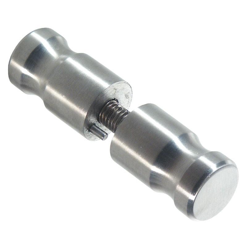 INOX ART - POMOS Ø25mm CABINE INOXIDABLE (JUEGO)
