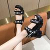 10.5CM Summer Women Platform Sandals Open Toe Wedges High Heels Thick Bottom Beach Shoes Woman Casual Comfort Chunky Sandalias