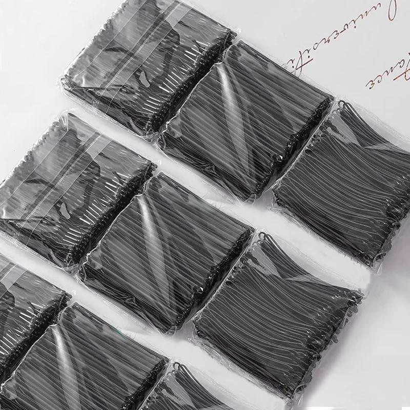 Women Invisible U-Shaped Hairpin Black Barrettes Wavy HairClip Girls Simply Hair Pins Metal Hair Grips Fashion Hair Accessories