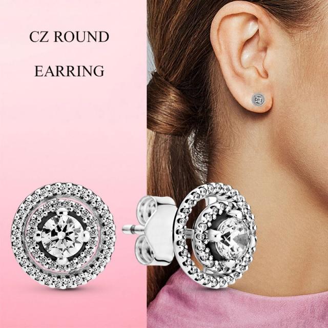 925 Серебряные серьги-гвоздики Женские модные серьги-гвоздики Ювелирные изделия