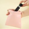 3pcs Makeup Bag Pocket Earphones Jewelry Cosmetic Storage Bag Self-Closing Carry All Pu Pouch Bag for Cable Lipstick Accessory