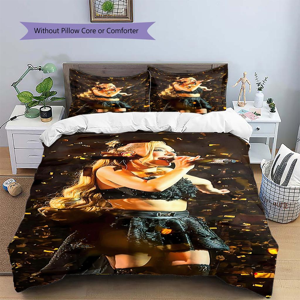 1PC Ayliva theme pattern Bedding Quilt Set Quilt Cover Pillowcase Home Decoration Birthday Gift (1 * duvet cover + 16 * pillowcase, without core)