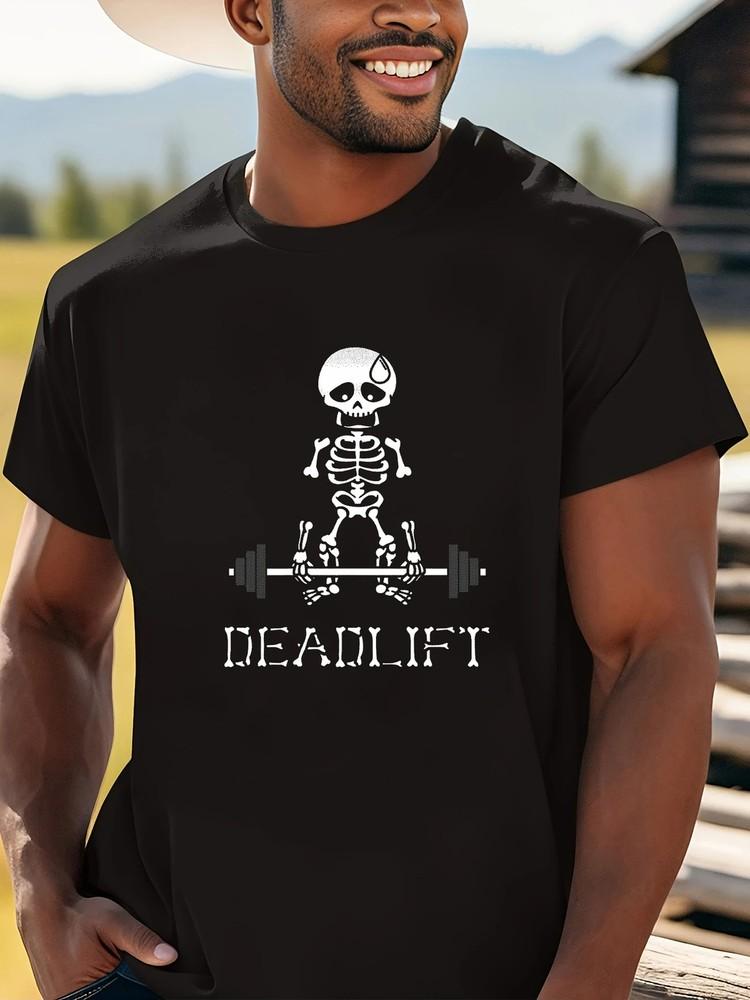 Funny Skeleton Deadlift T-shirt
