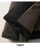 Color blocked lapel down jacket for women