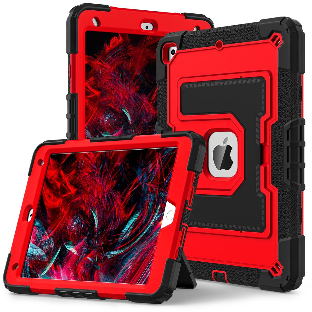 Tablet Case with Kickstand for iPad 10.2 (2021)/(2020)/(2019) Anti Drop PC+Silicone Cover