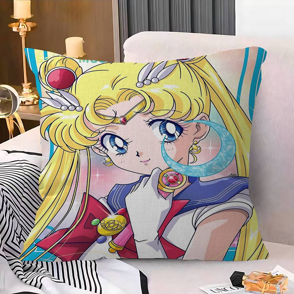 Милая подушка S-Sailor M-Moon Подарок Декор для домашнего офиса Спальня Диван Автомобильная подушка Чехол 45X45