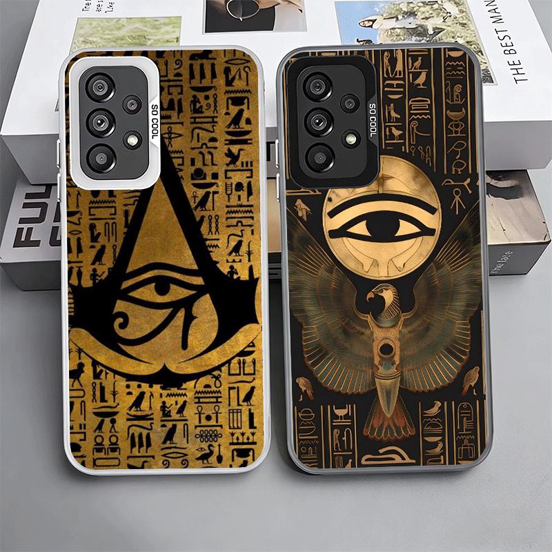 Egypt Eye of Horus Anubis Shockproof Phone Case for Samsung A17 A16 A15 A14 A37 A57 A36 A56 A26 A35 A55 A25 A34 A54 A24 A13 A23