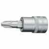 Driver Bit Socket 3H-P3 Drive 9.5mm (3/8") (+)No.3