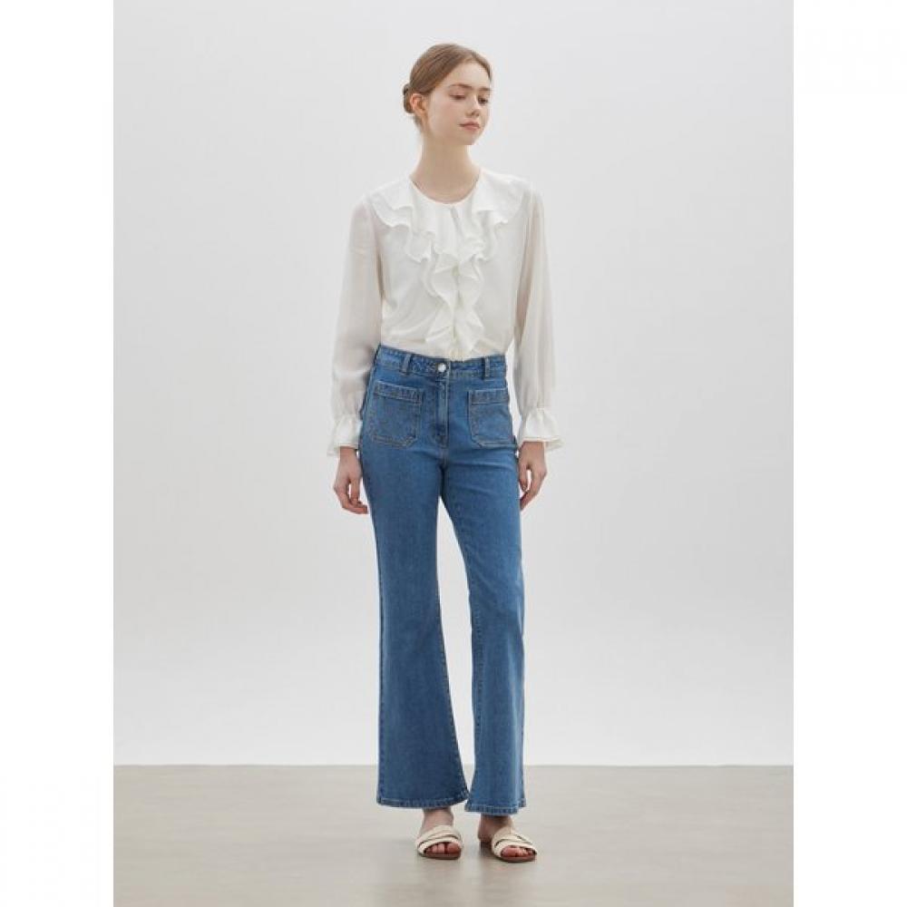 Cc Collect Slim Bootcut Denim Pants Washing C261psa402