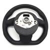 For A4 B8 A3 8V A4 A5 A7 Q3 Q5 Q7 Black Stitched Full Leather Perforated Flat Bottomed Steering Wheel