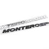 3D Raised Chrome Black Letters Rear Boot Trunk Tailgate Emblem Badge Sticker for Mitsubishi MONTERO SPORT Auto Car Accessories