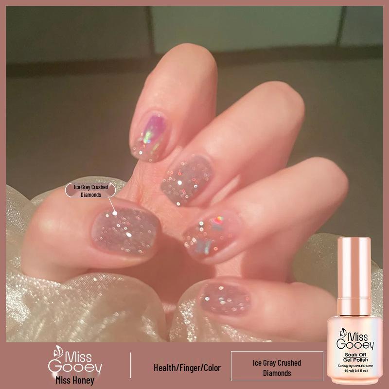Лето 2025 Ледяной Прозрачный Телесный Гель-лак для Ногтей - Популярная Серия Отбеливающих Желейных Цветов