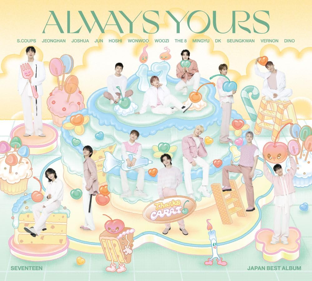 SEVENTEEN ЯПОНСКИЙ ЛУЧШИЙ АЛЬБОМ Пресс Ограниченное издание Книга "ALWAYS YOURS" (Первая буква С) (Набор из 2 дисков) (Фото включено)