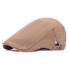 Cotton Beret Men's Solid Color Duck Tongue Cap Simple Forward Cap Youth Hat Female Hat