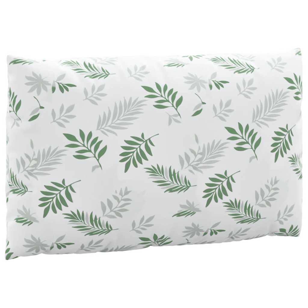 2 Piece Pallet Cushion Set Leaf Pattern Oxford Fabric