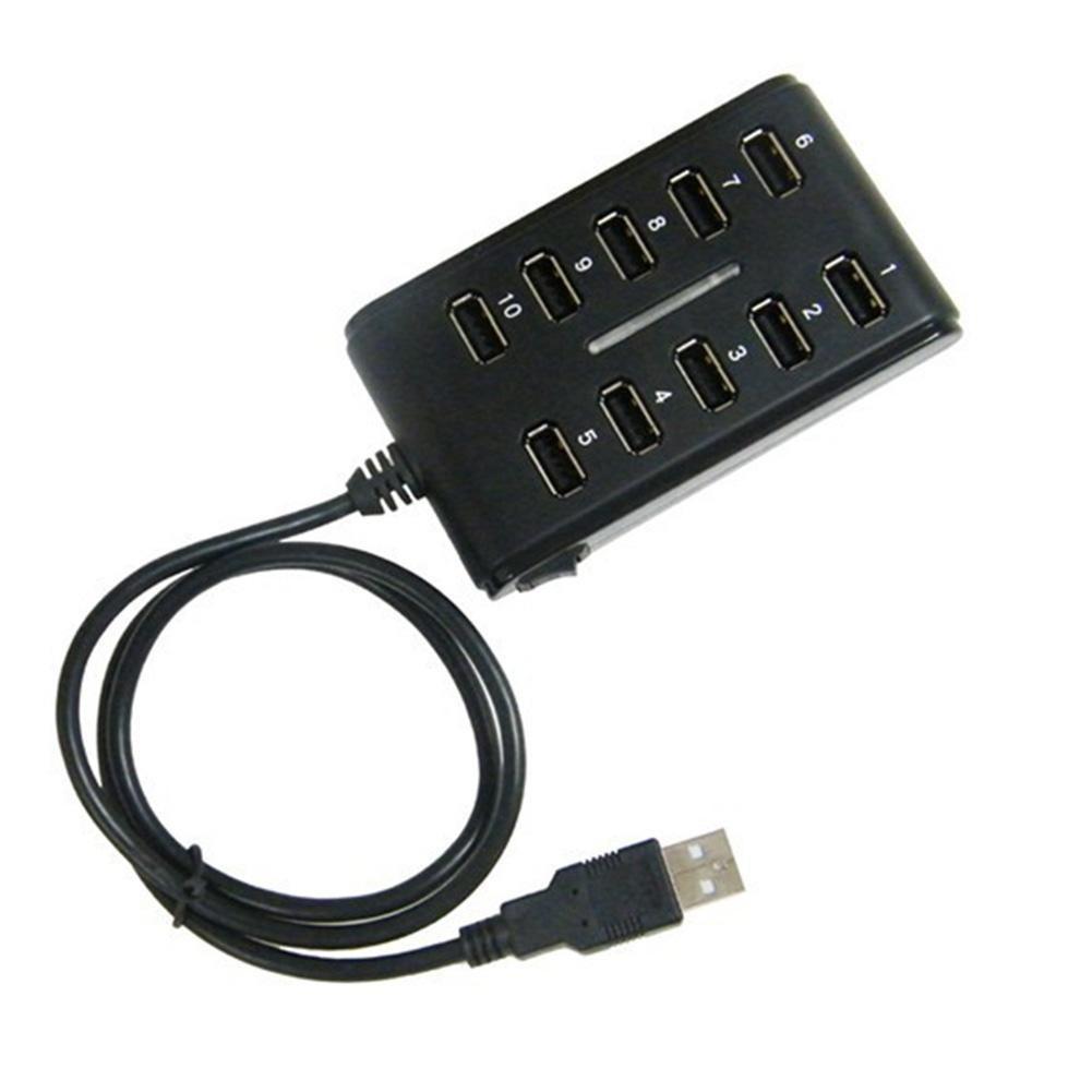 Исключительный 10-портовый высокоскоростной удлинительный кабель USB 2.0 с двухрядным концентратором-адаптером для ноутбука и ПК