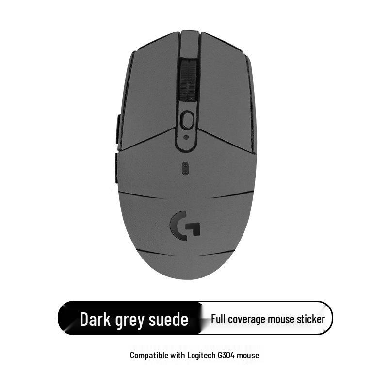Logitech G102/G304/GPRO Anti-Slip Suede Mouse Stickers - Full Coverage, Sweat-Absorbent, Anti-Sweat Back Stickers