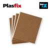 В упаковке 4 клейких фетра синтетического коричневого цвета 100х85мм plasfix inofix