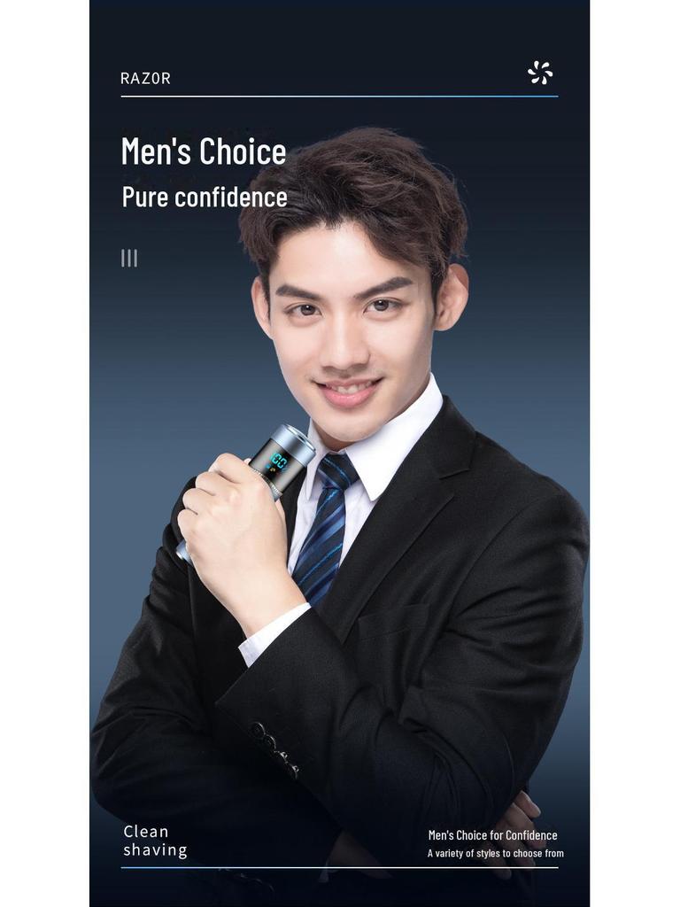 Портативная водонепроницаемая электробритва и внешний аккумулятор с цифровым дисплеем