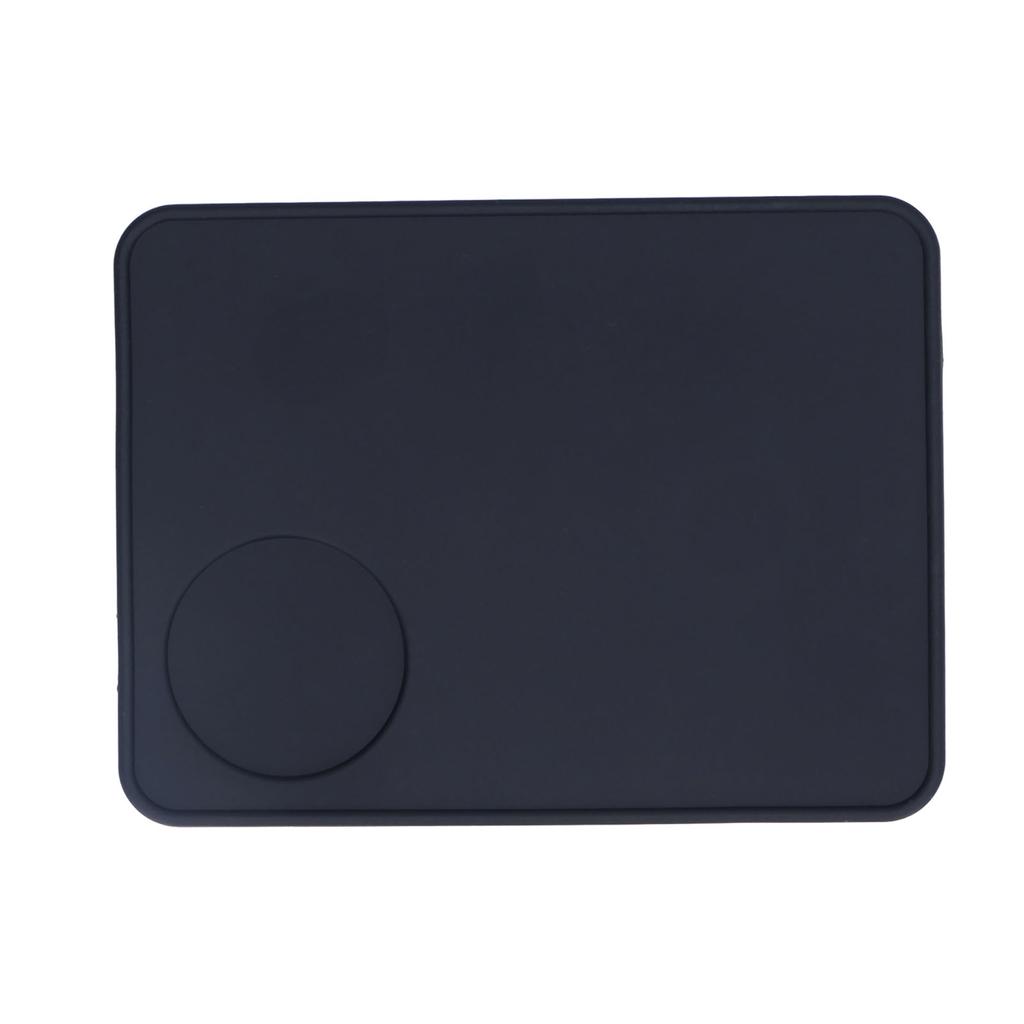 Коврик для трамбовки кофе, мягкий, гибкий, черный, пищевой силикон, без запаха, нескользящий, угловой трамбовщик для кофе