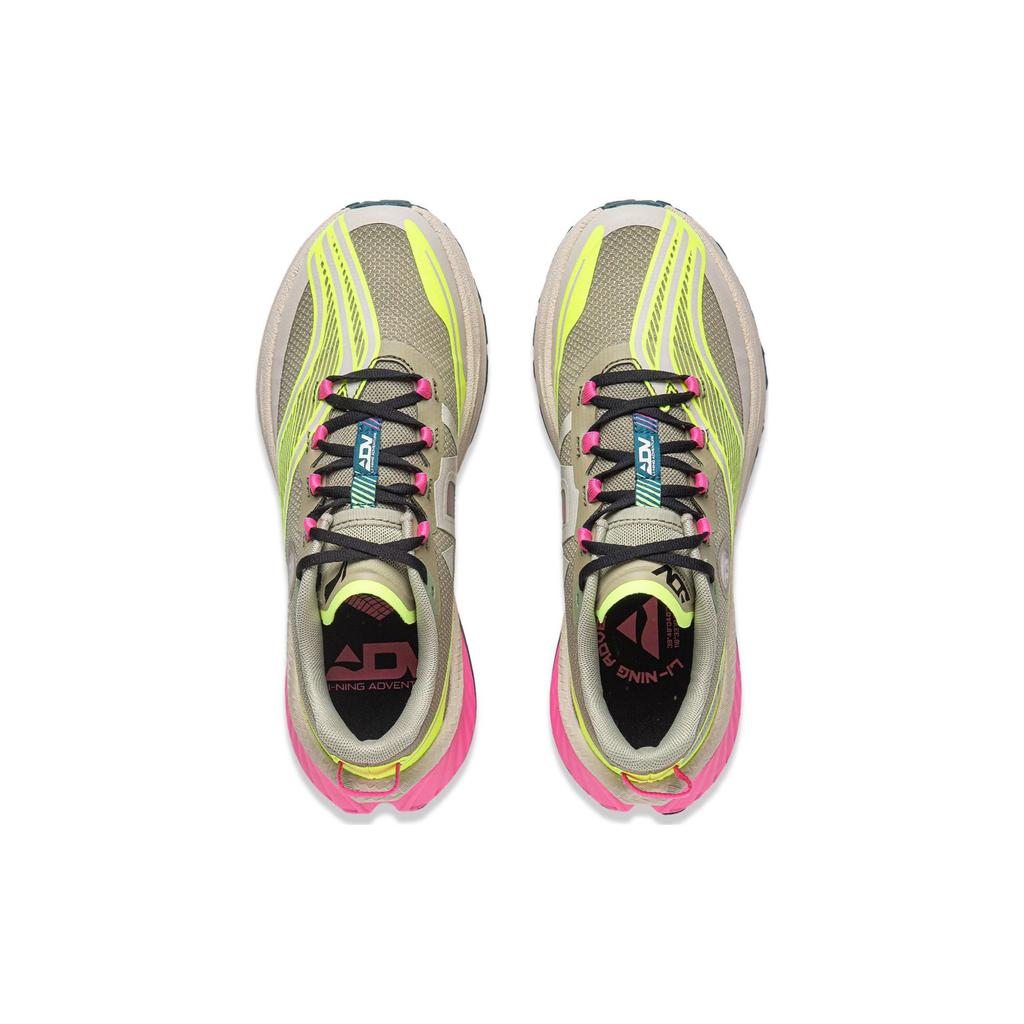 Кроссовки Li Ning легкие, высокопрочные, амортизирующие, нескользящие, износостойкие, с низким верхом, женские, зеленые, желтые, ARNT004-6