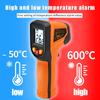 Non-contact Digital Infrared Thermometer Laser Temperature Meter Pyrometer Imager Hygrometer Termometro Infrarojo Light Alarm