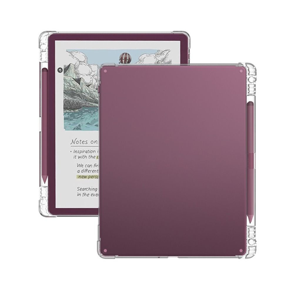 Soft TPU E-Reader Case with Pen Holder Drop Resistance Clear Protective Case Airbag for Kindle Scribe/Colorsoft 11 inch 2026
