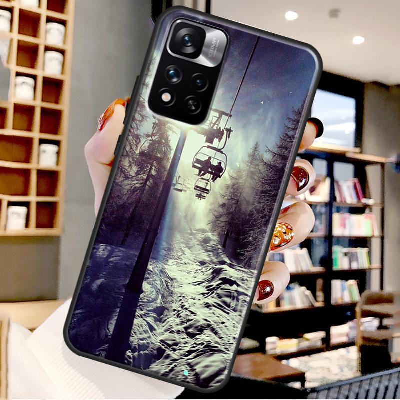 Лыжи Снег Сноуборд Чехол для лыж Для Xiaomi Redmi Note 12 11 10 9 8 Pro Note 12S 11S 10S 9S Чехол Для Redmi 9 10 12 C